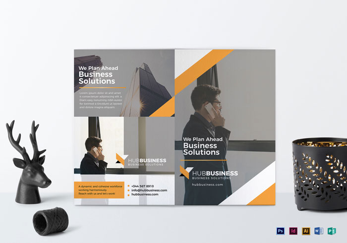 Bi-Fold-Business-Brochure-Template Brochure Design Inspiration (64 Modern Brochure Examples)
