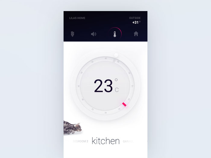 thermostat-for-smart-home-p Mobile Dashboard Design: Android and iOS UI Examples