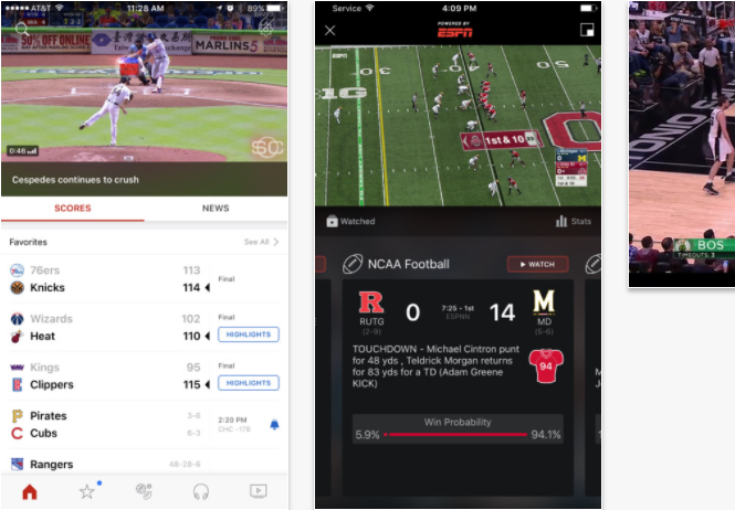 ESPN Best Sports Apps for iPhone