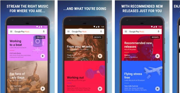 Google-Play-Music Best Android music player apps to listen to music on them