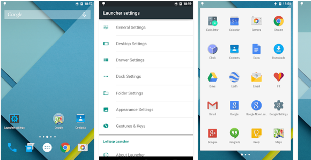 Lollipop-Launcher Android launcher apps: The best that you should try