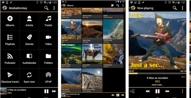 Media-Monkey Best Android music player apps to listen to music on them