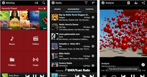 MixZing Best Android music player apps to listen to music on them