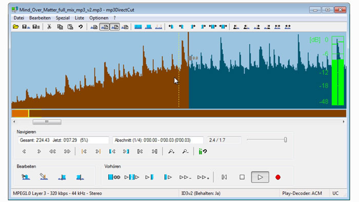 Mp3DirectCut-1 Audio editing software: The best free and premium options