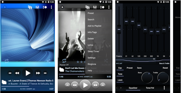 Poweramp Best Android music player apps to listen to music on them