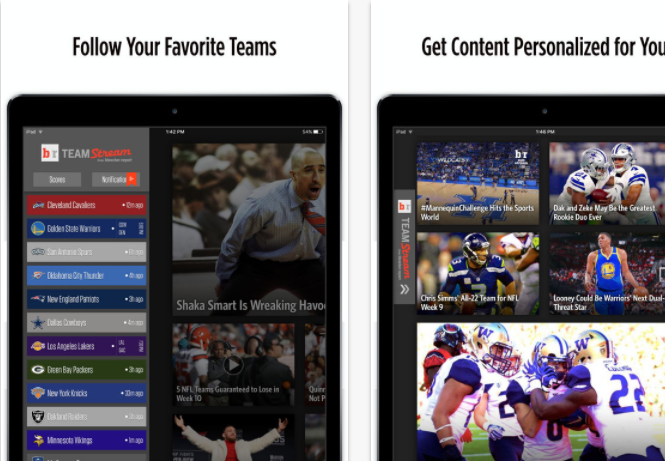 Team-Stream Best Sports Apps for iPhone