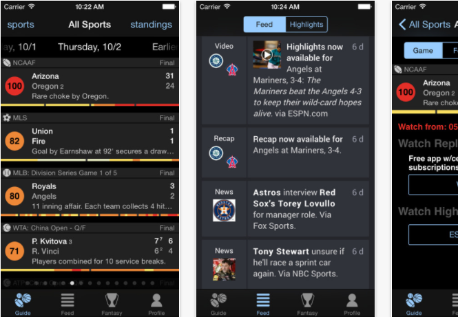 Thuuz-Sports Best Sports Apps for iPhone