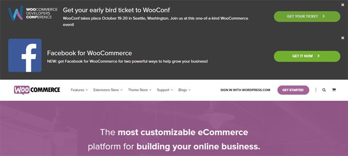 WooCommerce Best ecommerce software to build an online shop
