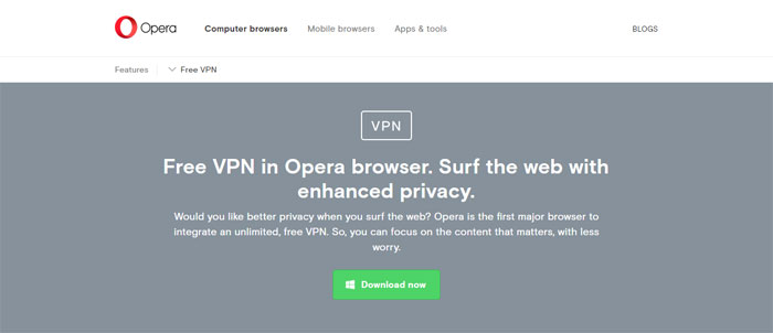 opera Top free VPN software and services you should start using