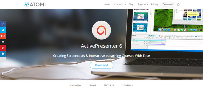 Atomi-ActivePresenter Best Free Screen Recorder Software