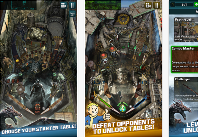 Bethesda-pinball Best Arcade Games for iPhone and iPad