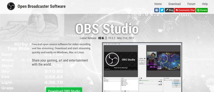 Open-Broadcaster-Software Best Free Screen Recorder Software