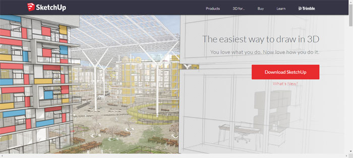 SketchUp-Make Free CAD Software To Create 3D Models With