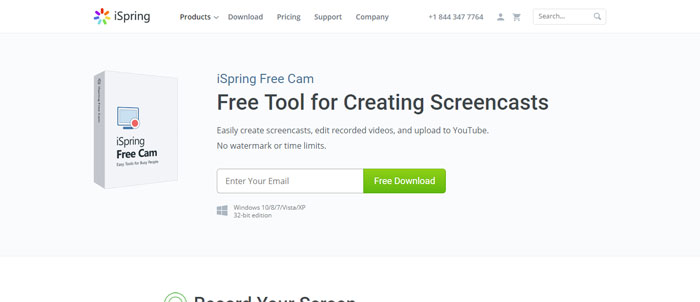 iSpring-Free-Cam Best Free Screen Recorder Software