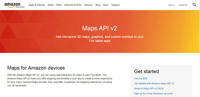 Amazon-Maps-API Maps APIs To Use In Your Projects