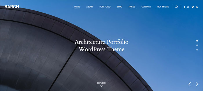 Barch Architecture WordPress Themes To Design An Architect's Website