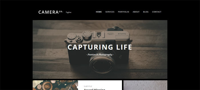 Camera Architecture WordPress Themes To Design An Architect's Website