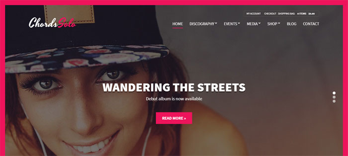 Chords WordPress Themes for Musicians (46 WP Themes)