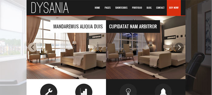 Dysania Architecture WordPress Themes To Design An Architect's Website
