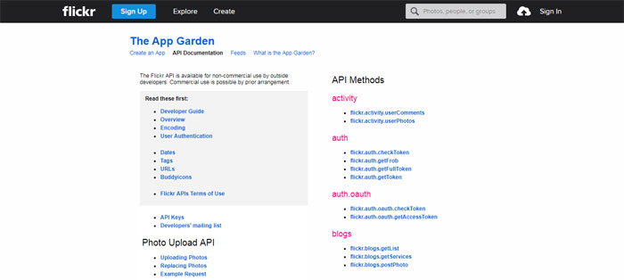 Flickr Social Media APIs That You Can Use