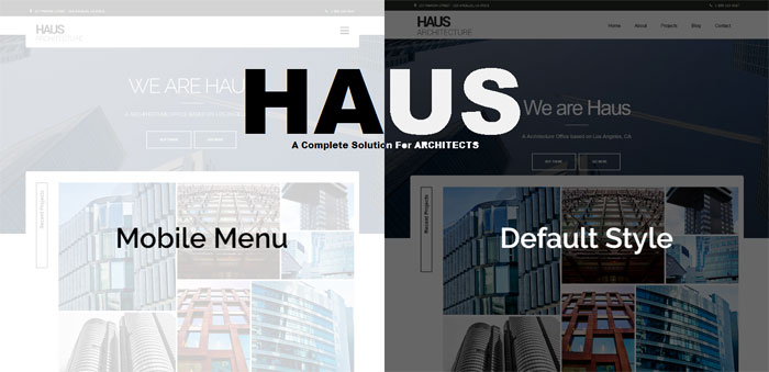 Haus Architecture WordPress Themes To Design An Architect's Website
