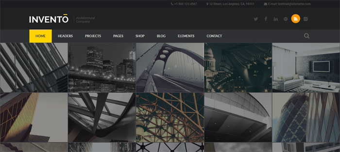 Invento Architecture WordPress Themes To Design An Architect's Website