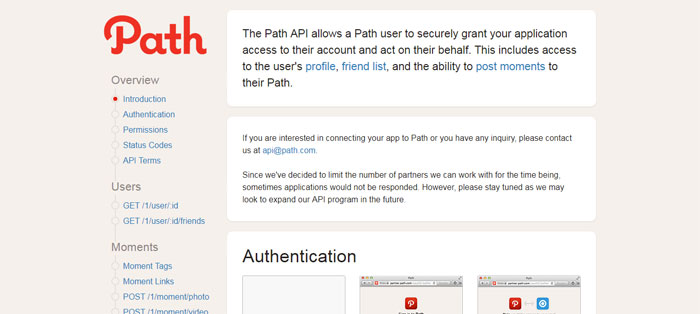 Path Social Media APIs That You Can Use