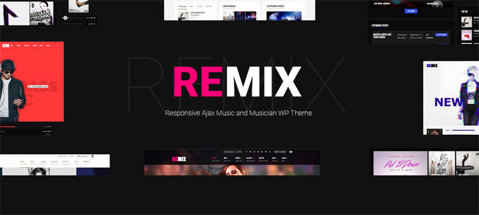 Remix WordPress Themes for Musicians (46 WP Themes)