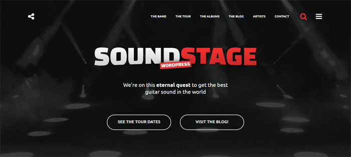 Sound-Stage WordPress Themes for Musicians (46 WP Themes)