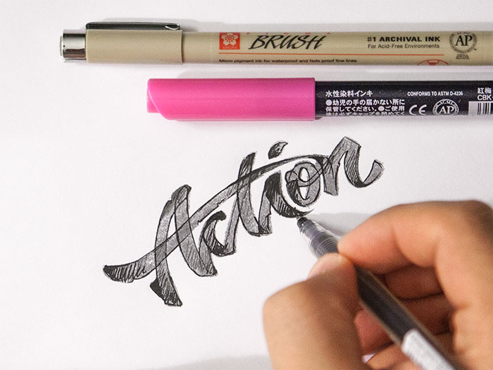 action Calligraphy for beginners - Guide on learning calligraphy