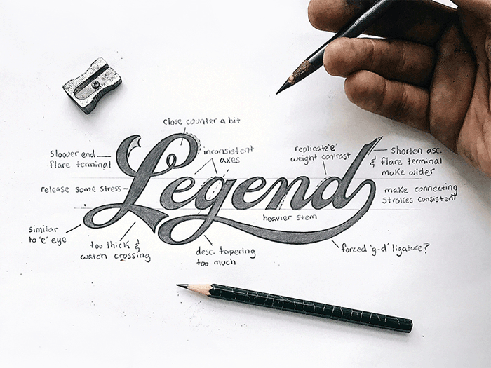 legend_sketch_dribbble Calligraphy for beginners - Guide on learning calligraphy