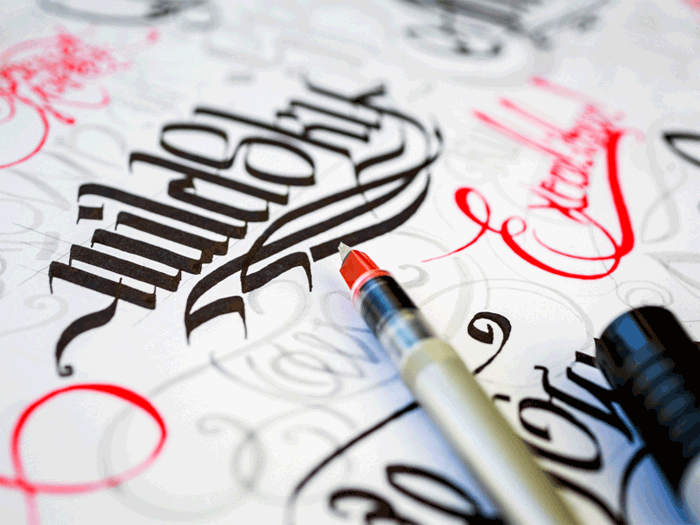 lettering Calligraphy for beginners - Guide on learning calligraphy