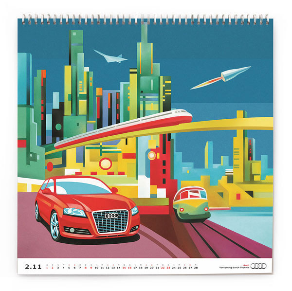 Audi-Russia-Calendar-2011 Calendar Design: Tips To Design Your Own Calendar