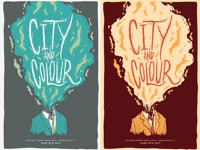 City-and-Colour-poster-submissions Concert posters: Design, Ideas, and Inspiration
