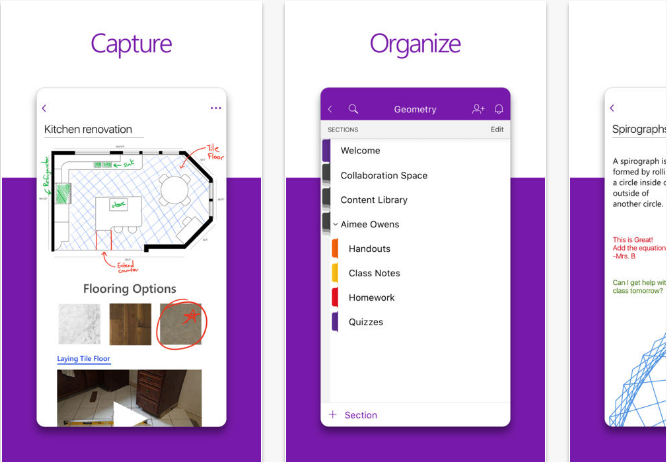 OneNote iOS productivity apps for iPhone and iPad