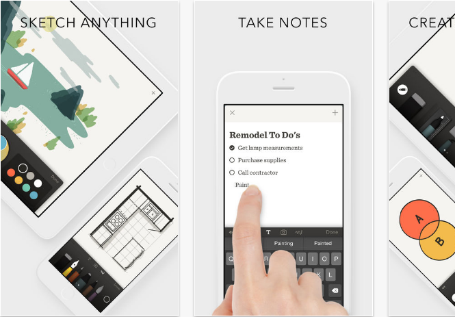 Paper-by-FiftyThree iOS productivity apps for iPhone and iPad