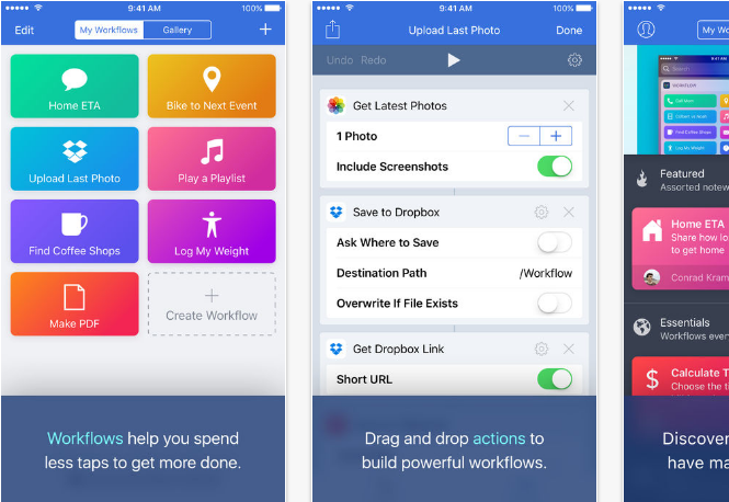Workflow iOS productivity apps for iPhone and iPad