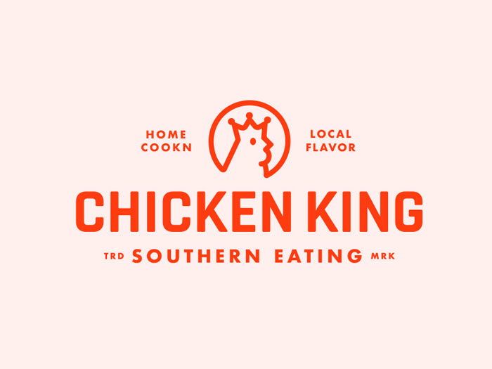 chicken-king-lockup Restaurant Logo Designs: Tips, Best Practices, and Inspiration