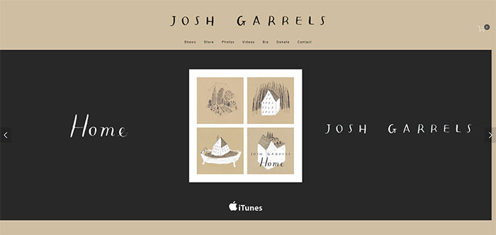 joshgarrels.com_ Artist Websites: Their Online Portfolios and How to Design Them