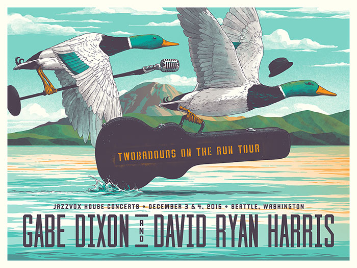 twobadours_seattle_poster_preview Concert posters: Design, Ideas, and Inspiration