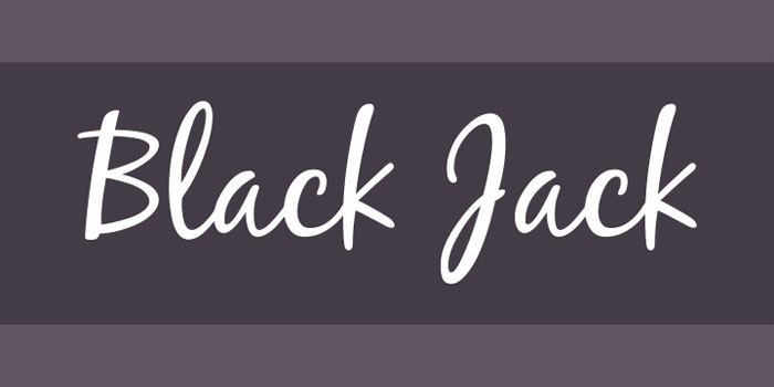 Black-Jack Signature Font Examples: Pick The Best Autograph Font