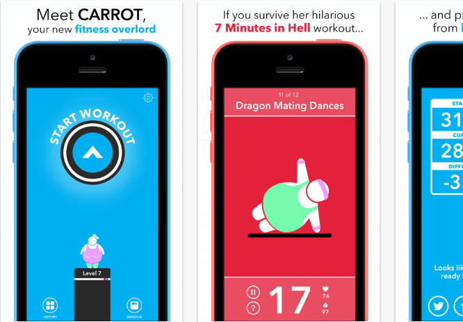 Carrot-Fit Health & Fitness Apps for iPhone and iPad
