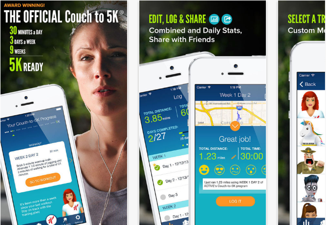 Couch-to-5K Health & Fitness Apps for iPhone and iPad
