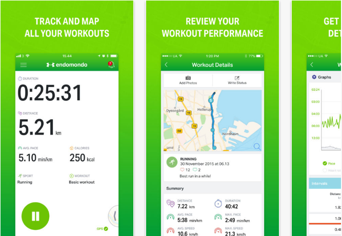 Endomondo Health & Fitness Apps for iPhone and iPad