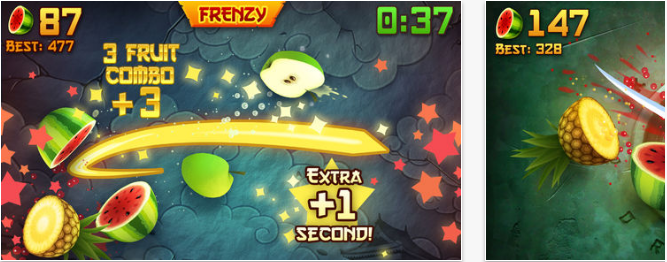 Fruit-Ninja Best iPhone Action Games To Pass Time