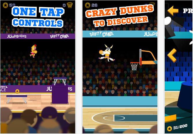 Mascot-Dunks 82 iPhone Sports Games That Will Get You Hooked