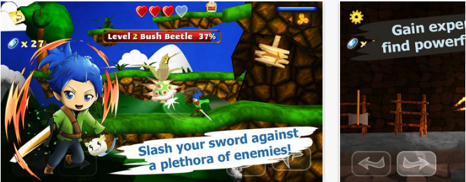 Swordigo Best iPhone adventure games with epic stories behind them