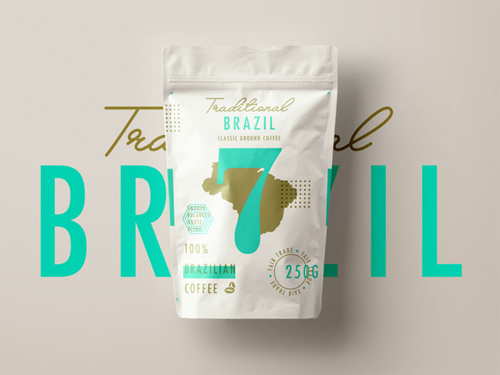 bag002_seven_coffee_brazil Coffee Logo Design: How To Create The Best Coffee Brand