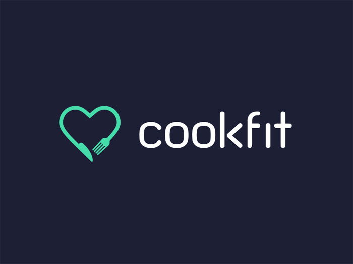 cookfit-logo-1 Heart Logo Design: Inspiration and Brands That Use It