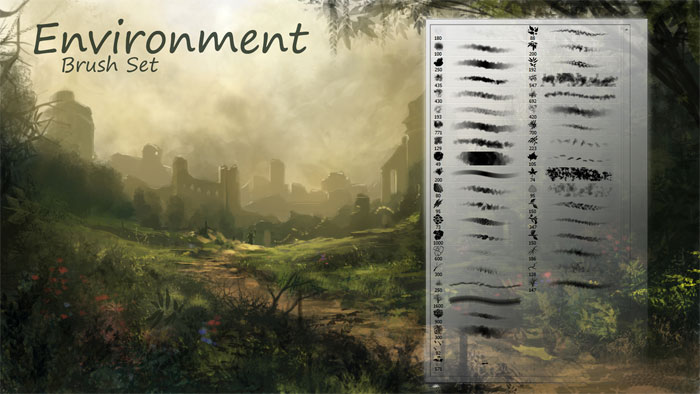 environment_brushes_by_thee Digital Painting: Concept Art, Techniques, Tips, and Tutorials